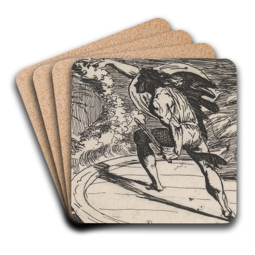 Cormar and the Furies by Alexander Runciman Art Drink Coaster set
