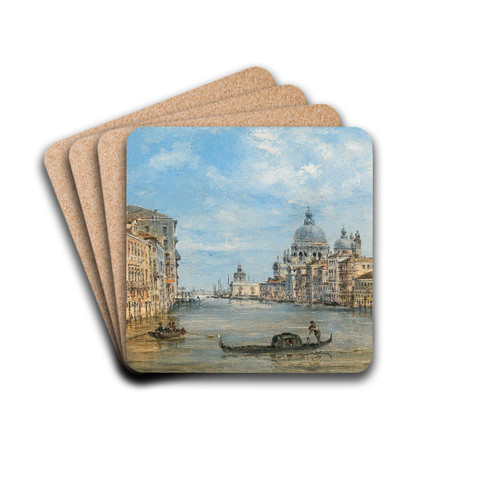 Venice, a view of the Grand Canal by Giovanni Grubacs Drink Coasters - set of 4 Venice, a view of the Grand Canal by Giovanni Grubacs Drink Coasters - set of 4