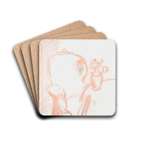 Interir by Ludvig Karsten Drink Coasters - set of 4