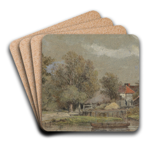 Battersea Fields by Patrick Nasmyth Art Drink Coaster set Battersea Fields by Patrick Nasmyth Art Drink Coaster set