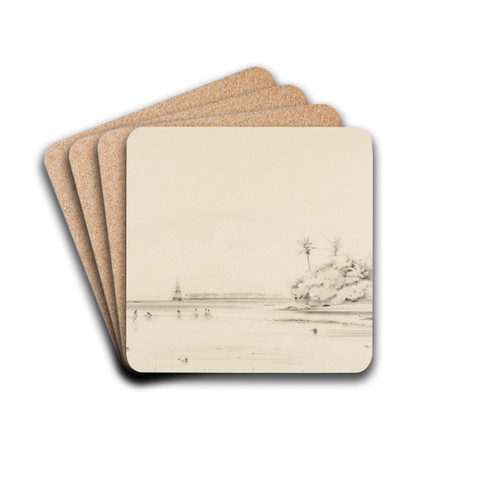 Study by Charles Meryon Drink Coasters - set of 4