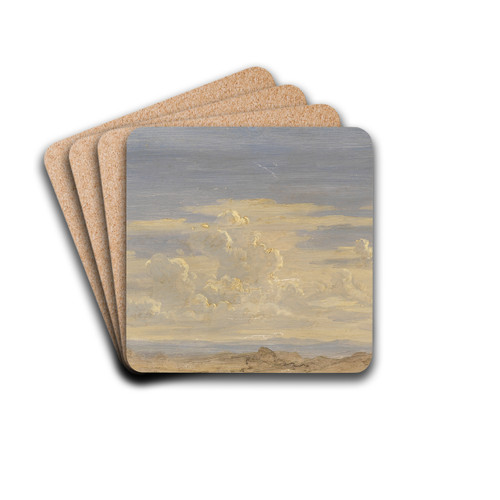 Wolkenstudie by Gustav Friedrich Papperitz Drink Coasters - set of 4