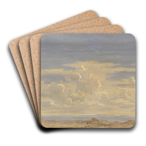 Wolkenstudie by Gustav Friedrich Papperitz Art Drink Coaster set
