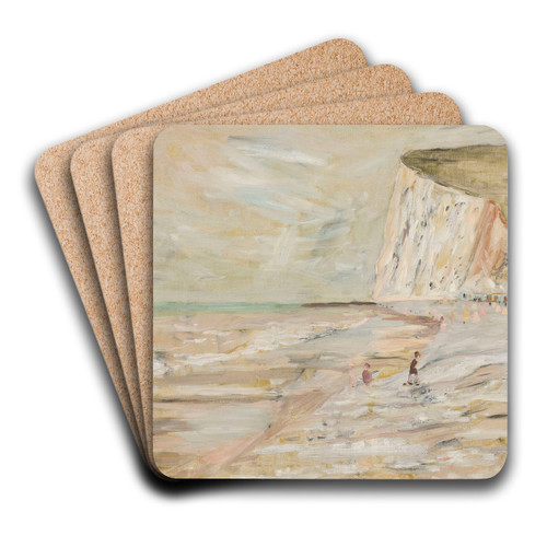 Beach by Tadeusz Makowski Art Drink Coaster set