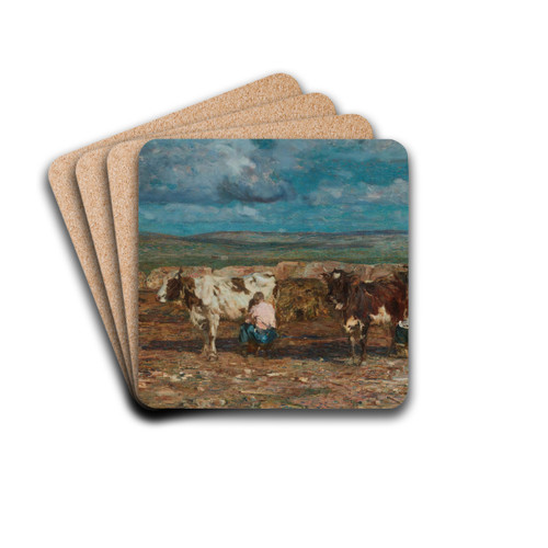 La Mungitura by Beppe Ciardi Drink Coasters - set of 4 La Mungitura by Beppe Ciardi Drink Coasters - set of 4