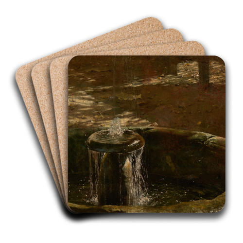 Fountain by Aleksander Gierymski Art Drink Coaster set