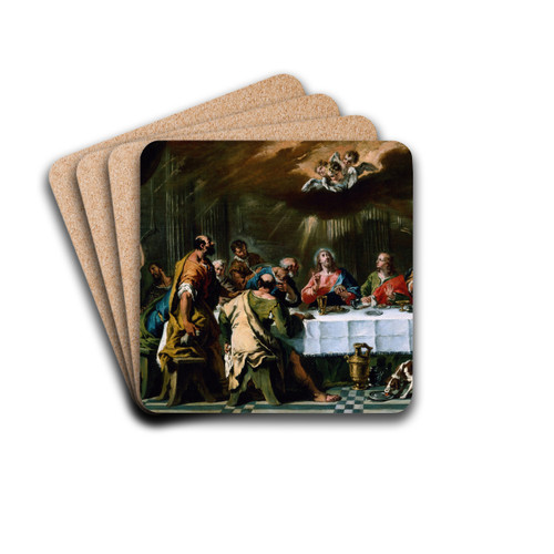 The Last Supper by Sebastiano Ricci Drink Coasters - set of 4