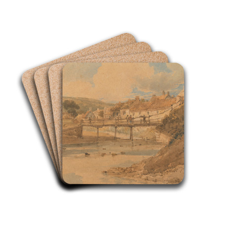 Sandsend, Yorkshire by Thomas Girtin Drink Coasters - set of 4