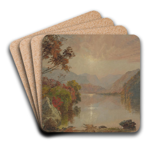 Autumn Landscape by Jasper Francis Cropsey Art Drink Coaster set