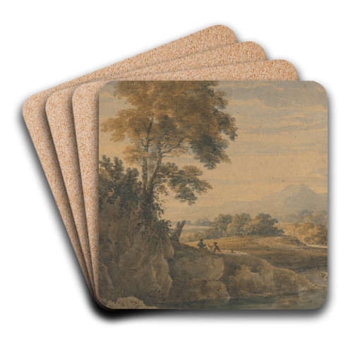 Romantic Landscape by Thomas Girtin Art Drink Coaster set