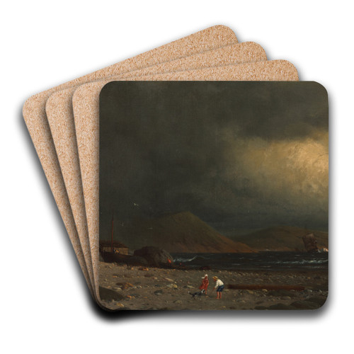 Labrador Coast by William Bradford Art Drink Coaster set