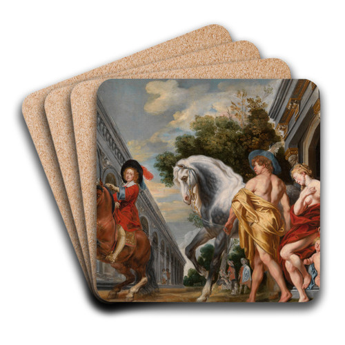Levade by Jacob Jordaens Art Drink Coaster set
