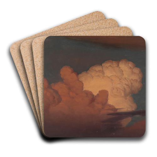 Cloud Study by Knud Baade Art Drink Coaster set