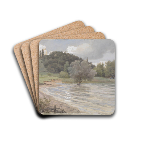 Arenenberg at Ermatingen, Bodensee by Hans Gude Drink Coasters - set of 4