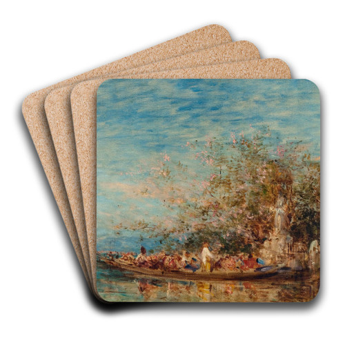 L'offrande  La Madone by Flix Ziem Art Drink Coaster set