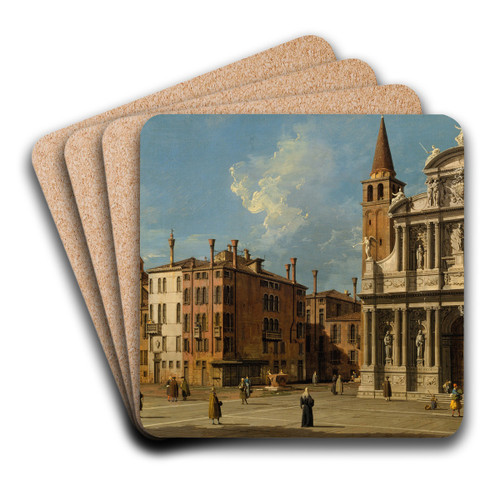 Campo Santa Maria Zobenigo, Venice by Canaletto Art Drink Coaster set