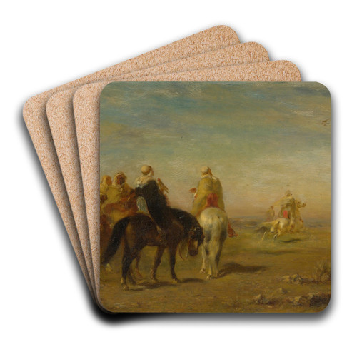 Arabs On Horseback by Eugne Fromentin Art Drink Coaster set