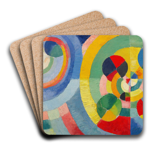 Circular Forms by Robert Delaunay Art Drink Coaster set