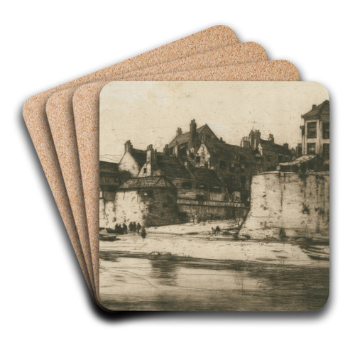Robin Hood's Bay by David Young Cameron Art Drink Coaster set Robin Hood's Bay by David Young Cameron Art Drink Coaster set