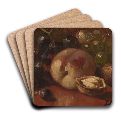 Fruit still life by Hubert Bellis Art Drink Coaster set