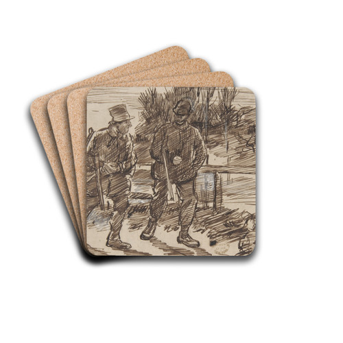Anticipation by Charles Samuel Keene Drink Coasters - set of 4