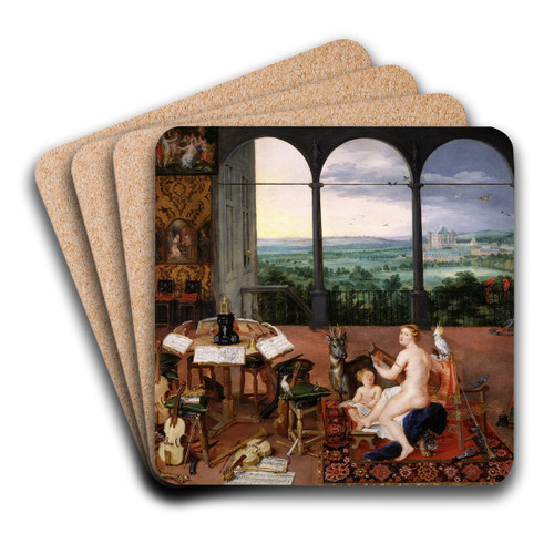 Hearing by Peter Paul Rubens Art Drink Coaster set