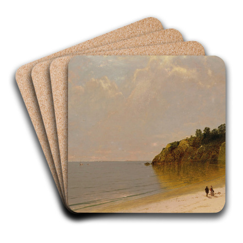 On the Coast by John Frederick Kensett Art Drink Coaster set