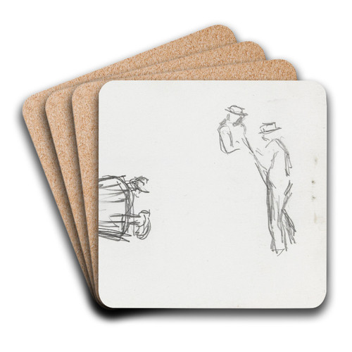 Figurstudier by Ludvig Karsten Art Drink Coaster set