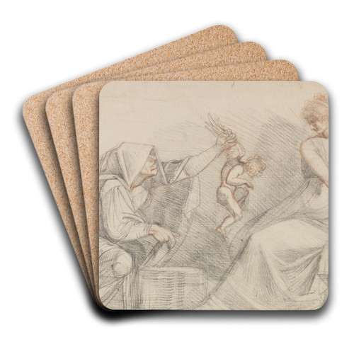 Selling of Cupids by Henry Fuseli Art Drink Coaster set
