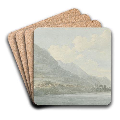 View on the Lake, Como by John Webber Art Drink Coaster set