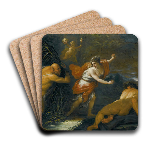 Pan and Syrinx by Paolo de Matteis Art Drink Coaster set
