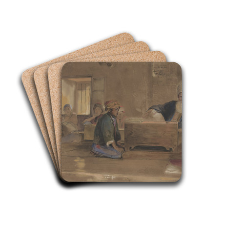 Arab School by John Frederick Lewis Drink Coasters - set of 4