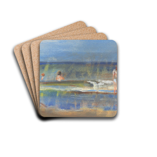 Badende im Meer by Max Liebermann Drink Coasters - set of 4