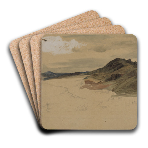 Eifellandschaft by Johann Wilhelm Schirmer Art Drink Coaster set Eifellandschaft by Johann Wilhelm Schirmer Art Drink Coaster set