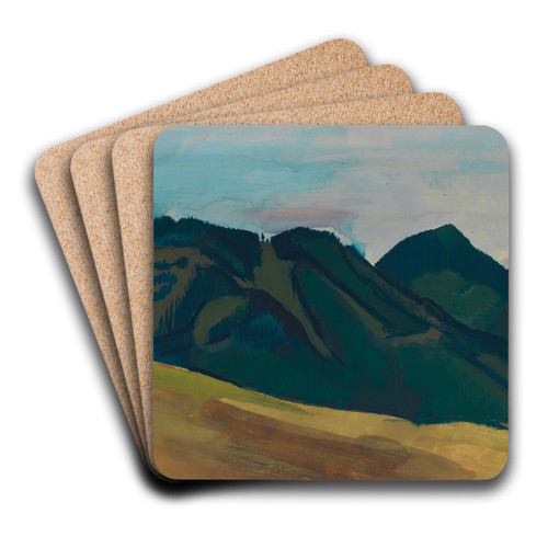 Landschaft in der Obersteiermark by Karl Wiener Art Drink Coaster set