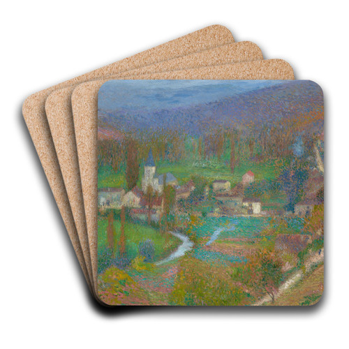 Vue gnrale de Labastide du Vert du haut du parc de Marquayrol by Henri Martin Art Drink Coaster set