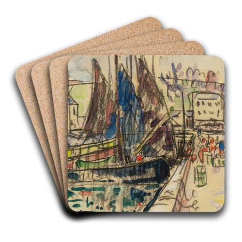 Audierne by Paul Signac Art Drink Coaster set