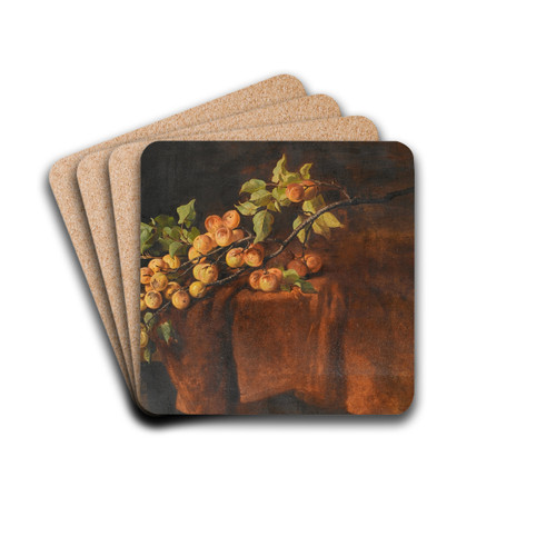 Aprikosenzweig by Adam Ludwig Kunz Drink Coasters - set of 4