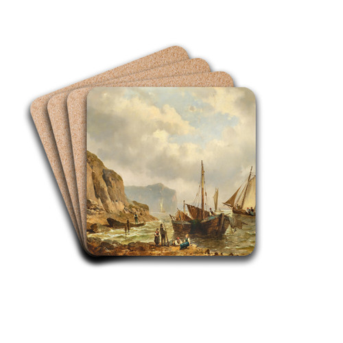 Franzsische Fischer by Josef Thoma Drink Coasters - set of 4