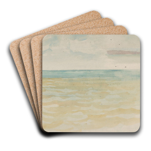 The Sea at Dieppe by Eugne Delacroix Art Drink Coaster set