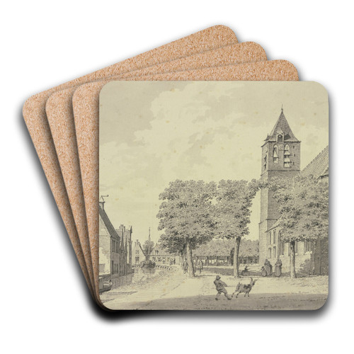 View from Mappelt by Cornelis Pronk Art Drink Coaster set View from Mappelt by Cornelis Pronk Art Drink Coaster set