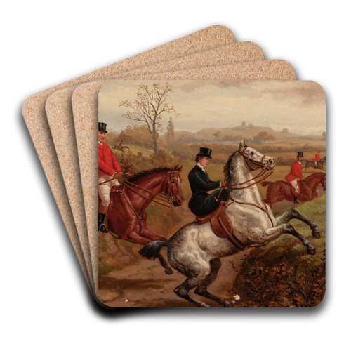 Sporting Scene by Edward Benjamin Herberte Art Drink Coaster set