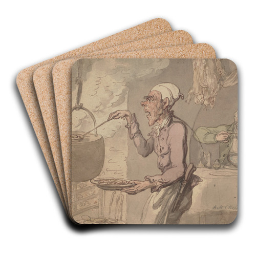 Bath by Thomas Rowlandson Art Drink Coaster set Bath by Thomas Rowlandson Art Drink Coaster set