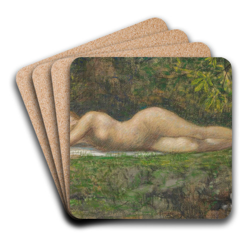 La Source by Pierre Puvis de Chavannes Art Drink Coaster set