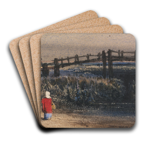 The Footbridge by Thomas Shotter Boys Art Drink Coaster set