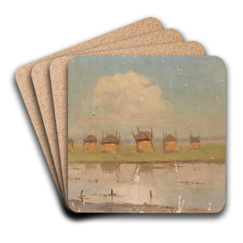 Cloud by Stanisaw Straszkiewicz Art Drink Coaster set