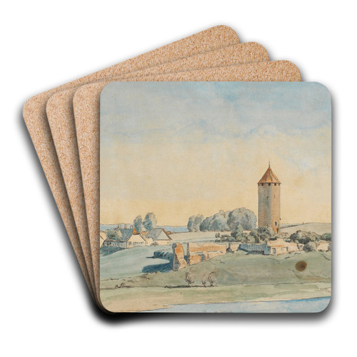 Gaasetaarnet, Vordingborg by P. C. Skovgaard Art Drink Coaster set
