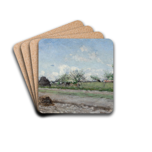 Apple Tree in Flower. Motif from Barbizon by Axel Lindman Drink Coasters - set of 4