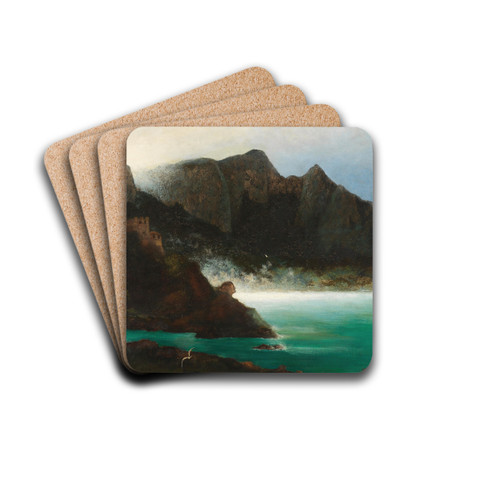 Solitude by Karl Wilhelm Diefenbach Drink Coasters - set of 4