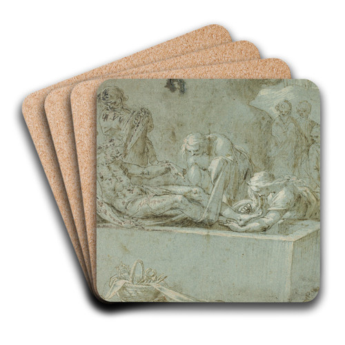 Entombment by Bartholomaeus Spranger Art Drink Coaster set